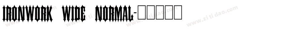 Ironwork Wide Normal字体转换